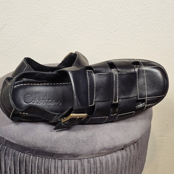 Cole‎ Haan 8.5 Fisherman Sandals Mens Black Leather Comfort Casual Shoes main image 5